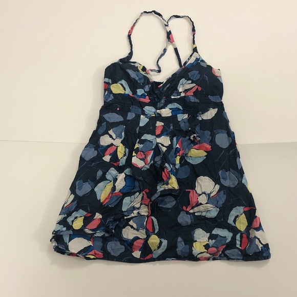 Abercrombie & Fitch Dresses & Skirts - Abercrombie & Fitch L Dress Blue White Pink Floral Abstract Excellent Condition